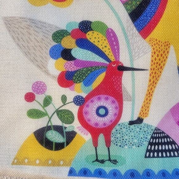 Multicolored Character Woven Pillow Cases 17-1/4 X 16-/1/4 inches - Picture 9 of 13